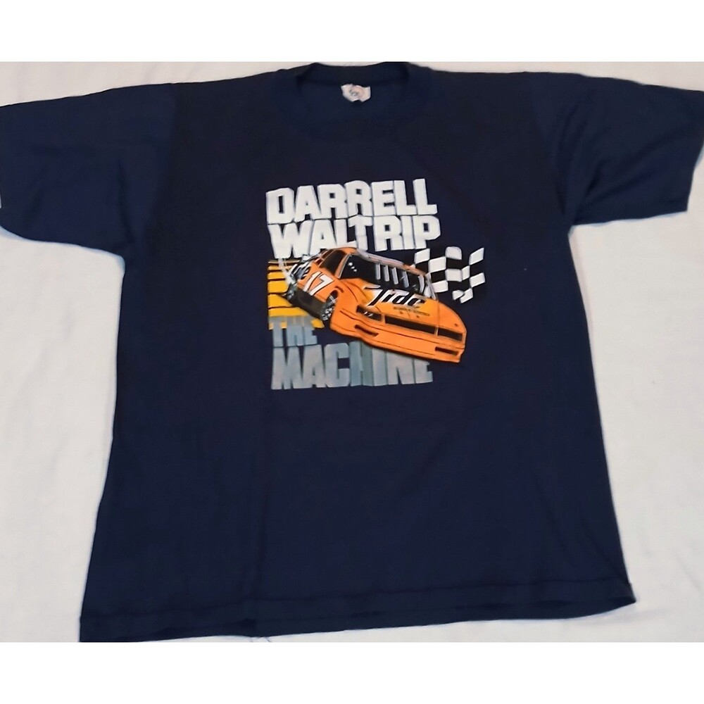 VTG DARRELL WALTRIP THE MACHINE NASCAR TEE USA CAL CRU 80S